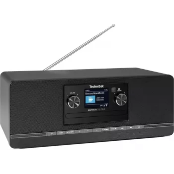 TechniSat DigitRadio 372 CD IR, čierne, DAB+/UKW/internetové rádio s CD prehrávačom