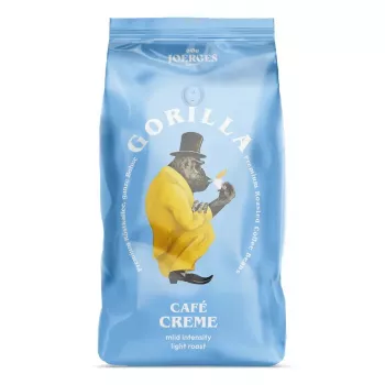 Kávové zrná Gorilla Joerges Café Creme 1 kg – svetlé praženie, celé zrno