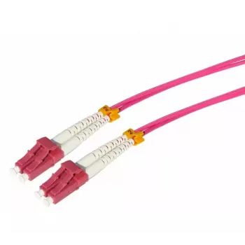 Optický kábel Tecline 798LL00 LC OM4 0,5 m pink fialový
