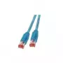 Sieťový kábel EFB Elektronik RJ45 S/FTP Cat6a modrý 7,5 m