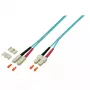 EFB Elektronik O0318.10 Duplexný optický patch kábel, SC-SC, OM4 50/125 µm, LSZH, 10 m, fialový