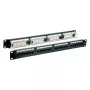 Patchpanel EFB Elektronik 37585.1, 24-port RJ-45, 1HE Rack, 5000 Mbit/s, pozlátené kontakty, čierna