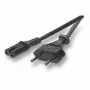 Napájací kábel EFB Elektronik EK502.2 čierny 2 m konektor samica C7