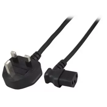 Napájací kábel EFB Elektronik EK460.1,8 čierny 3 m BS 1363/A konektor samica C13