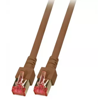 EFB Elektronik K5517.0,15 RJ-45 Cat6 S/FTP patch kábel, 0,15 m, hnedý