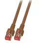EFB Elektronik K5517.0,15 RJ-45 Cat6 S/FTP patch kábel, 0,15 m, hnedý