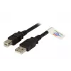 USB 2.0 dátový kábel EFB Elektronik K5256SW.1,5 — USB A na USB B, 1,5 m, čierny