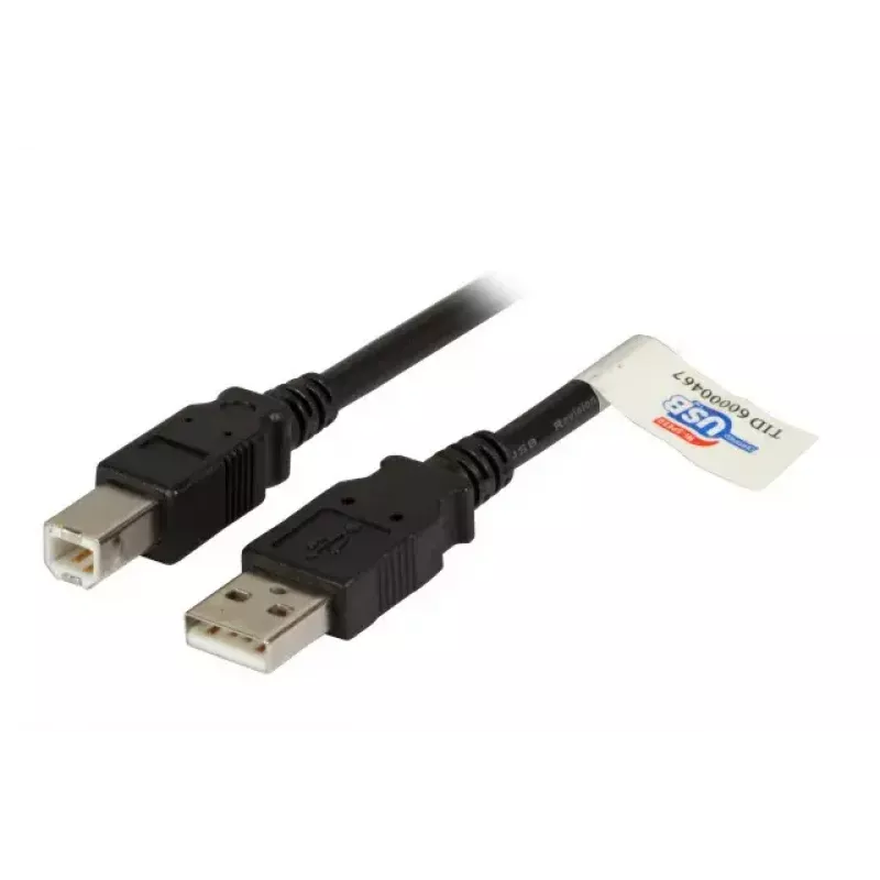 USB 2.0 dátový kábel EFB Elektronik K5256SW.1,5 — USB A na USB B, 1,5 m, čierny
