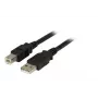 USB 2.0 dátový kábel EFB Elektronik K5256SW.1,5 — USB A na USB B, 1,5 m, čierny