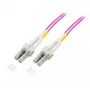 Optický kábel EFB Elektronik O0319.35 — 35 m, OM4, LC–LC, I-V(ZN) H, plný duplex, ružový