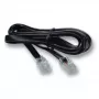 Telefónny kábel EFB Elektronik K2402SW.1 1 m čierny