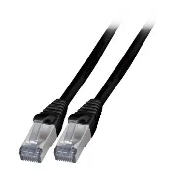 Sieťový kábel EFB Elektronik K5538SW.10 RJ-45 Cat6a 10 m čierny