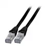 Sieťový kábel EFB Elektronik K5538SW.3 RJ-45 Cat6a 3 m čierny