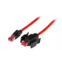 Sieťový kábel EFB Elektronik K8670.1 červený 1 m Cat6a S/FTP