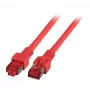 Sieťový kábel EFB Elektronik K5512.50 RJ-45 Cat6 50 m červený
