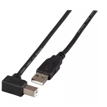 USB kábel EFB Elektronik K5260SW.1,8 1,8 m USB A USB B čierny