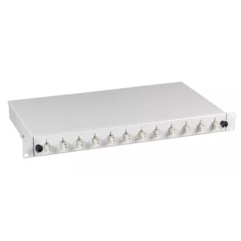 Patch panel EFB Elektronik BA71921.12 — optický LC, 0U, sivý, 483×44,5×244 mm
