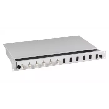 Patch panel EFB Elektronik BA71921.12 — optický LC, 0U, sivý, 483×44,5×244 mm