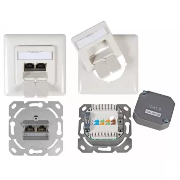 Zásuvkový modul 2 x RJ-45 EFB Elektronik ET-25211.2V1