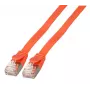 Sieťový kábel EFB Elektronik K5545RT.1 RJ-45 Cat6a 1 m červený