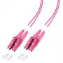 Optický kábel EFB Elektronik O0319.3-1.2 3 m 2x LC fialový