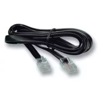 Telefónny kábel EFB Elektronik K2406SW.1, 1 m, RJ-12 na RJ-45, čierny