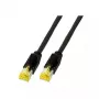 Sieťový kábel EFB Elektronik K3130.10 RJ-45 Cat6a 10 m čierny