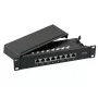 Patch panel EFB Elektronik 37737SW.8 RJ-45 10000 Mbit/s čierny 1U