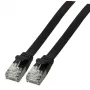 Sieťový kábel EFB Elektronik K5547SW.0,25 RJ-45 Cat6a 0,25 m čierny