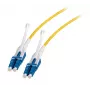 Optický kábel EFB Elektronik DJP-LCLCOS2-UNI-2, 2 m, G.657.A1, LC–LC, žltý