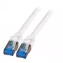Sieťový kábel EFB Elektronik K5525FWS.10 RJ-45 Cat6a 10 m biely