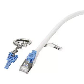 Sieťový kábel EFB Elektronik K5539WS.1 Cat6a S/FTP (S-STP) biely 1 m RJ-45