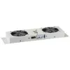 EFB Elektronik 691656GR Ventilátorová jednotka 2-násobná s termostatom pre nástenné skrine, IP55, sivá (RAL 7035)