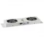 EFB Elektronik 691656GR Ventilátorová jednotka 2-násobná s termostatom pre nástenné skrine, IP55, sivá (RAL 7035)