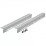Rack lišta EFB Elektronik 691676.15, oceľové puzdro, strieborná, šírka 735,5 mm