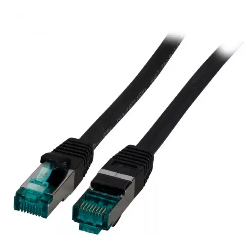 Sieťový kábel EFB Elektronik MK6001.15B RJ-45 Cat6a 15 m čierny