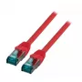 Sieťový kábel EFB Elektronik MK6001.40R RJ-45 Cat6a 40 m červený