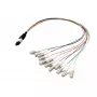 Optický kábel EFB Elektronik MTPM12LCOM4-0,4 0,4 m MTP na 12×LC OM4 fialový