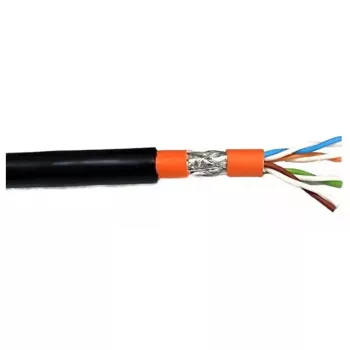 Sieťový kábel EFB Elektronik 99733.100-CPR S/FTP Cat7 100 m čierny