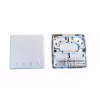 Sieťová prípojná krabica EFB Elektronik FTTH-BOX-IN-6, plastové puzdro, 80×80×28 mm, biela