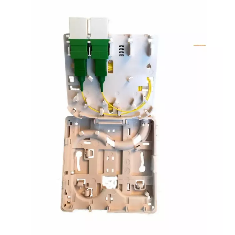 Sieťová prípojná krabica EFB Elektronik FTTH-BOX-IN-6, plastové puzdro, 80×80×28 mm, biela