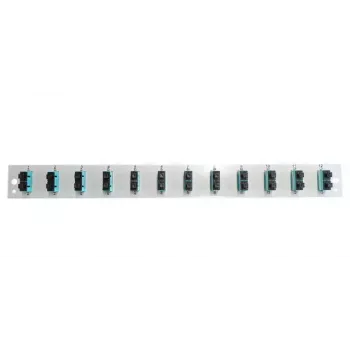 Príslušenstvo k patch panelu EFB Elektronik SB-FP-12SC-D-V-OM3 — 1U montáž do racku, 12 SC, sivá, 432×13×43,5 mm