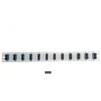 Príslušenstvo k patch panelu EFB Elektronik SB-FP-12SC-D-V-OM4 — 1U montáž do racku, 432×13×43,5 mm, sivá