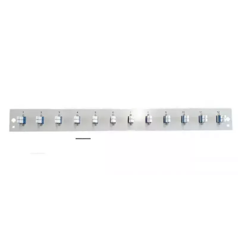 EFB Elektronik SB-FP-12SC-S-OM4 Predný panel s 12 LC Duplex spojkami OM4, sivý, 1U