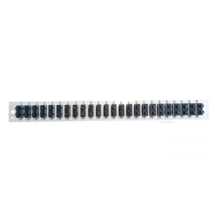 Príslušenstvo k patch panelu EFB Elektronik SB-FP-24SC-D-V-OM4 — 1HE montáž do racku, 432×13×43,5 mm, sivá