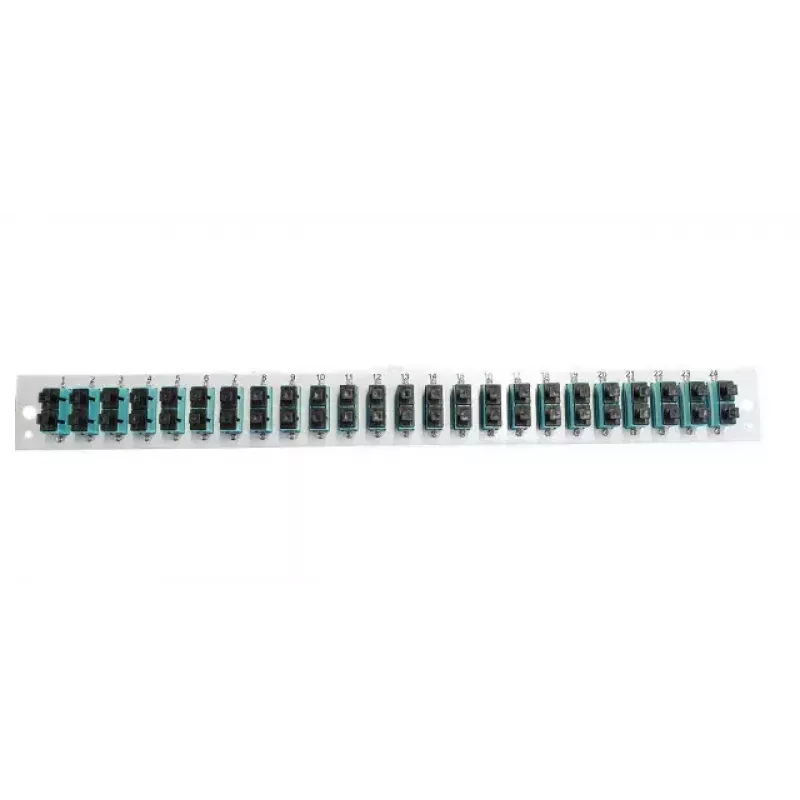 Príslušenstvo k patch panelu EFB Elektronik SB-FP-24SC-D-V-OM4 — 1HE montáž do racku, 432×13×43,5 mm, sivá