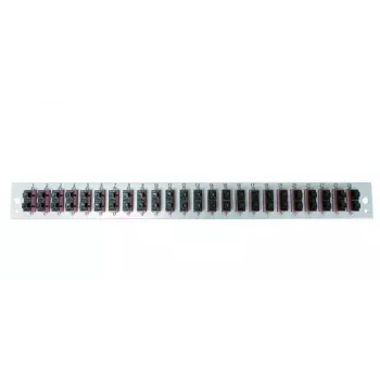 Príslušenstvo k patch panelu EFB Elektronik SB-FP-24SC-D-V-OM4 — 1HE montáž do racku, 432×13×43,5 mm, sivá