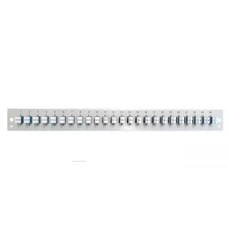 EFB Elektronik SB-FP-24SC-S-OM3 Predný panel s 24 LC Duplex spojkami OM3, sivý, 1U