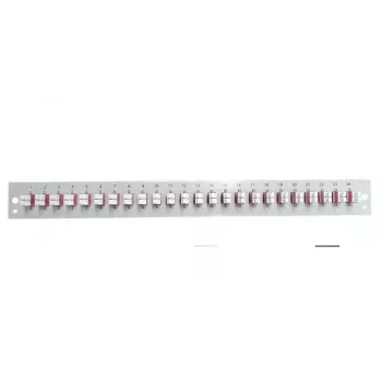 EFB Elektronik SB-FP-24SC-S-OM3 predný panel s 24 LC duplex spojkami OM3, sivý, 1U