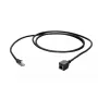 Sieťový kábel EFB Elektronik K5546SW.10 RJ-45 Cat6a 10 m čierny